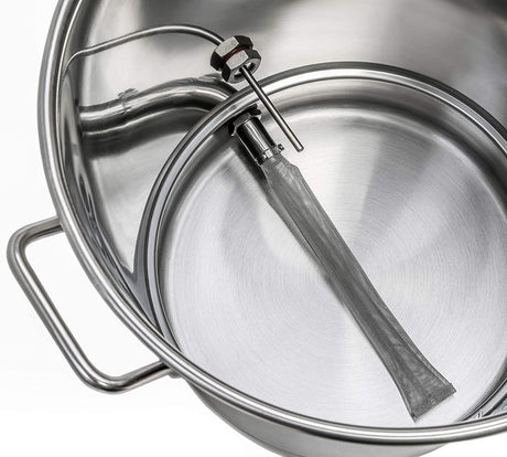 BREWSIE Stainless Steel Home Brew Kettle w/Dual Filtration - Concord Cookware Inc