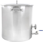 Stainless Steel Home Brew Kettle (20QT - 180QT) - Concord Cookware Inc