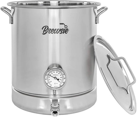BREWSIE Stainless Steel Home Brew Kettle w/Dual Filtration - Concord Cookware Inc