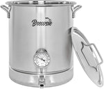 BREWSIE Stainless Steel Home Brew Kettle w/Dual Filtration - Concord Cookware Inc