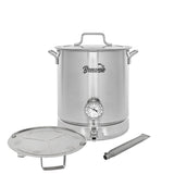 BREWSIE Stainless Steel Home Brew Kettle w/Dual Filtration - Concord Cookware Inc
