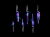10 Pieces Purple Galaxy Kitchen Knives Set - Concord Cookware Inc