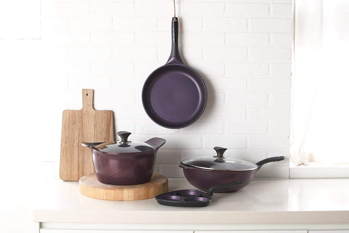 PurpleChef 7 Quart Nonstick Stock Pot  w/ Lid. - Concord Cookware Inc