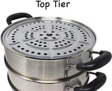 4 Tier Stainless Steel Steamer Cookware Pot - Concord Cookware Inc