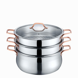 3 Tier Steamer w/ Rose Gold Handles