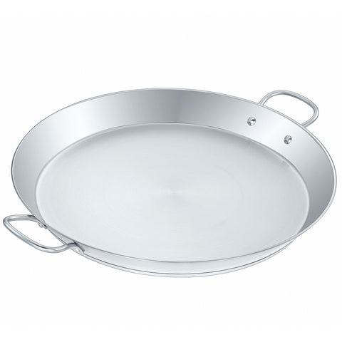 Premium Stainless Steel Paella Pan w/ Heavy Duty Triply Bottom - Concord Cookware Inc