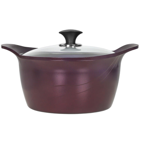 PurpleChef 7 Quart Nonstick Stock Pot  w/ Lid. - Concord Cookware Inc