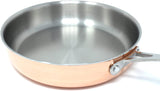 9.5" Triply Natural Copper Frying Pan - Concord Cookware Inc