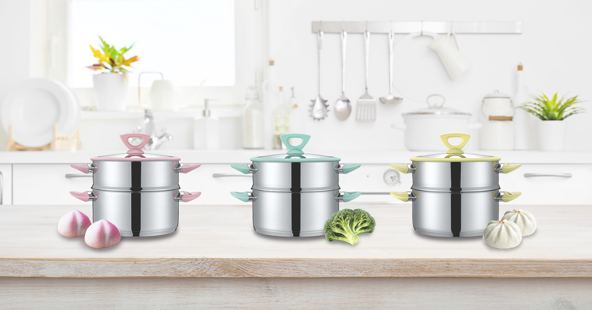 3 Quart Colorful Steamers