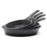 4 Piece Marble Coated Nonstick Cast Aluminum Fry Pan Skillet Set - Concord Cookware Inc