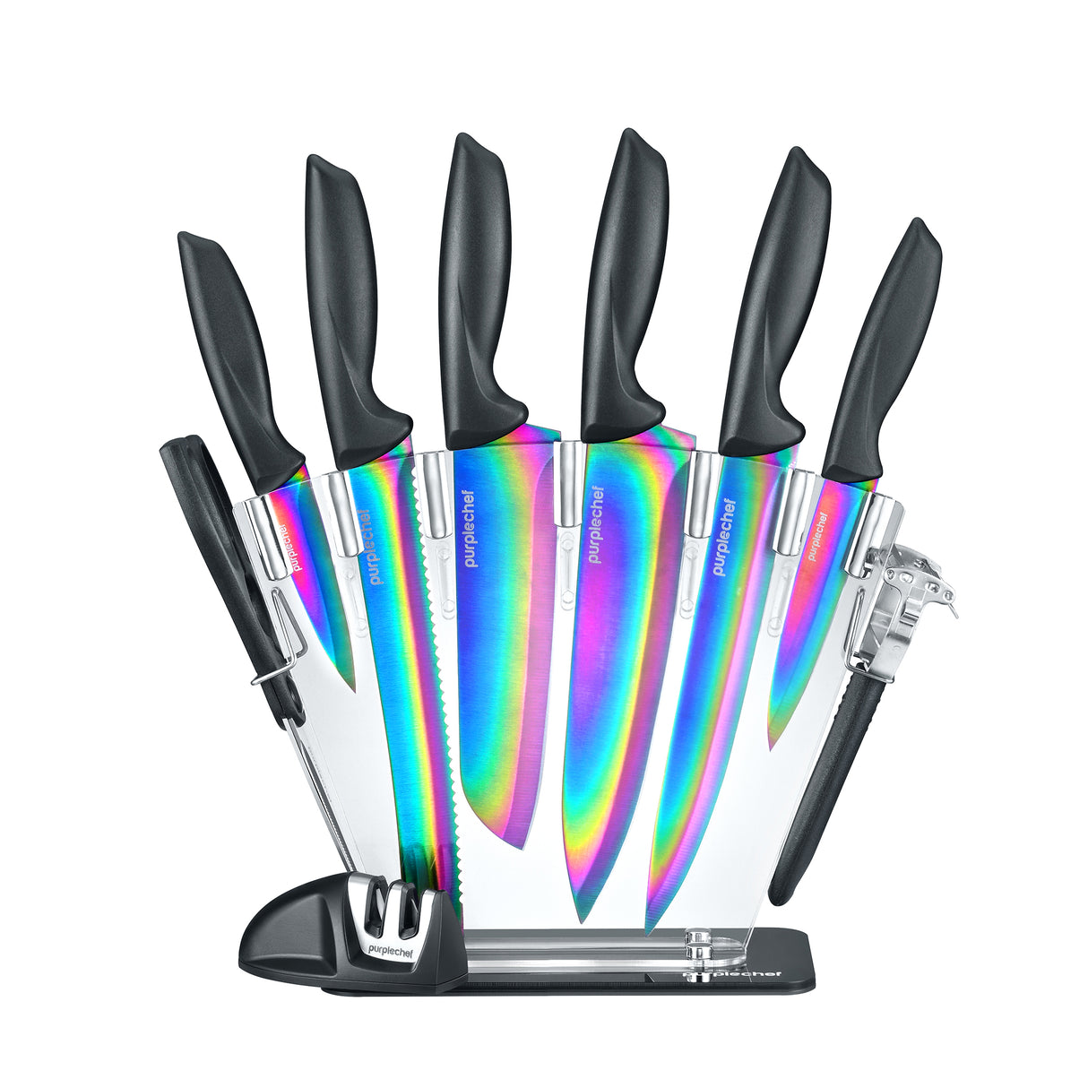 PurpleChef Iridescent Kitchen Knives Set