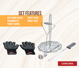 6 PCS Stainless Steel Turkey Fryer Kit