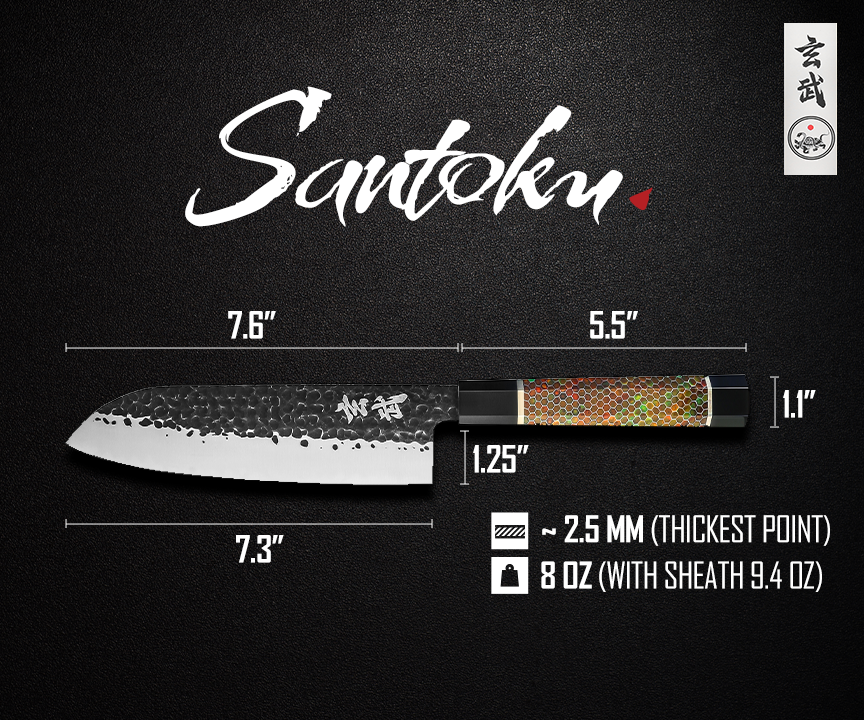 Genbu Santoku Knife
